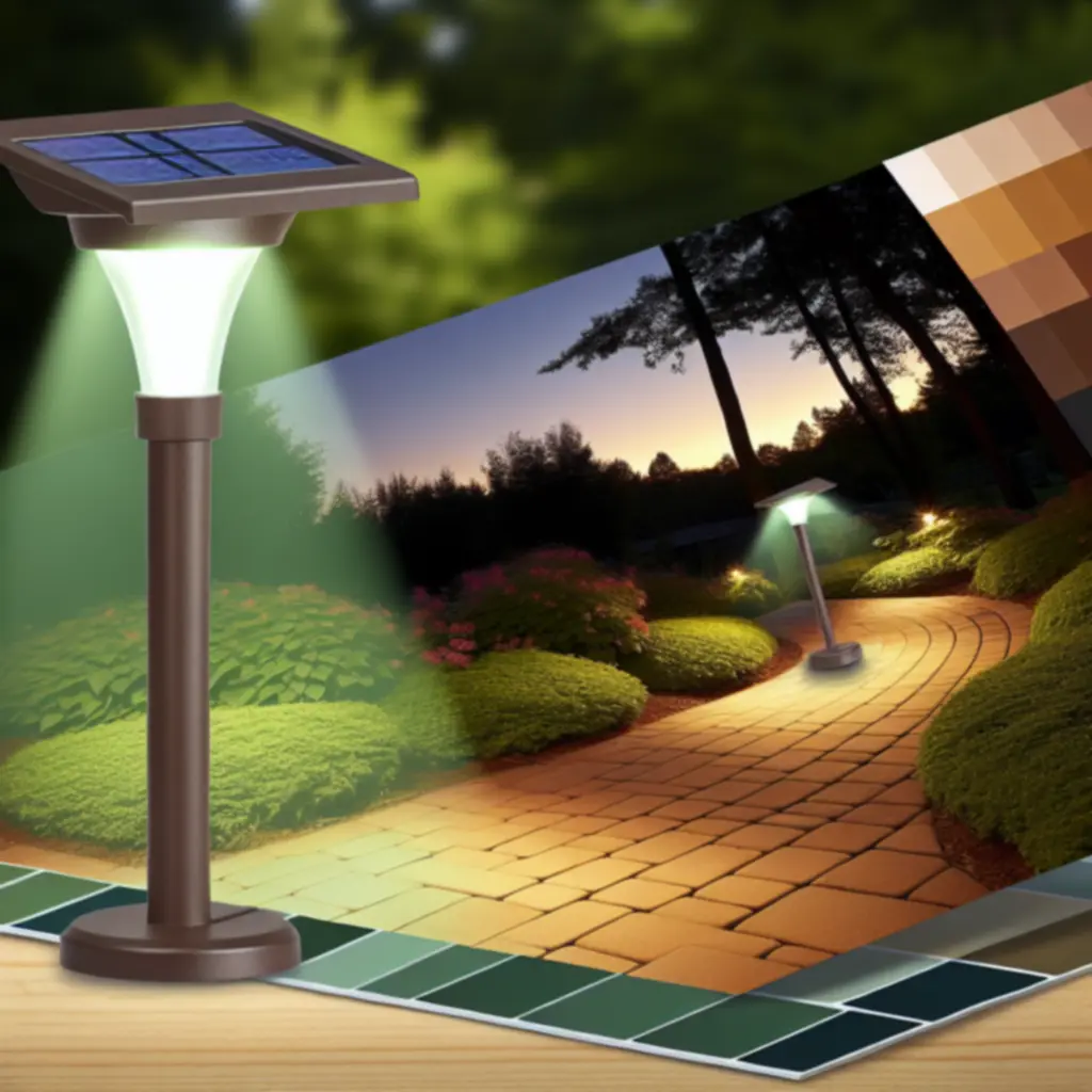 Słupkowa lampa solarna Solar Path Glow rozświetlająca alejki ogrodowe