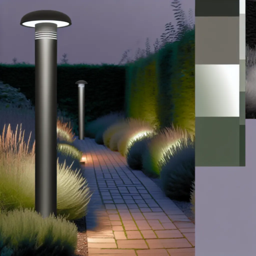 Słupek oświetleniowy Eco 60 oświetlający ścieżkę ogrodową