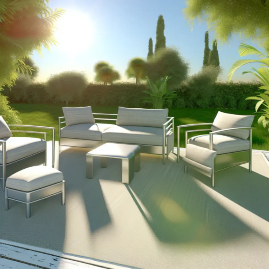 Zestaw lounge Mira: sofa, dwa fotele i stolik