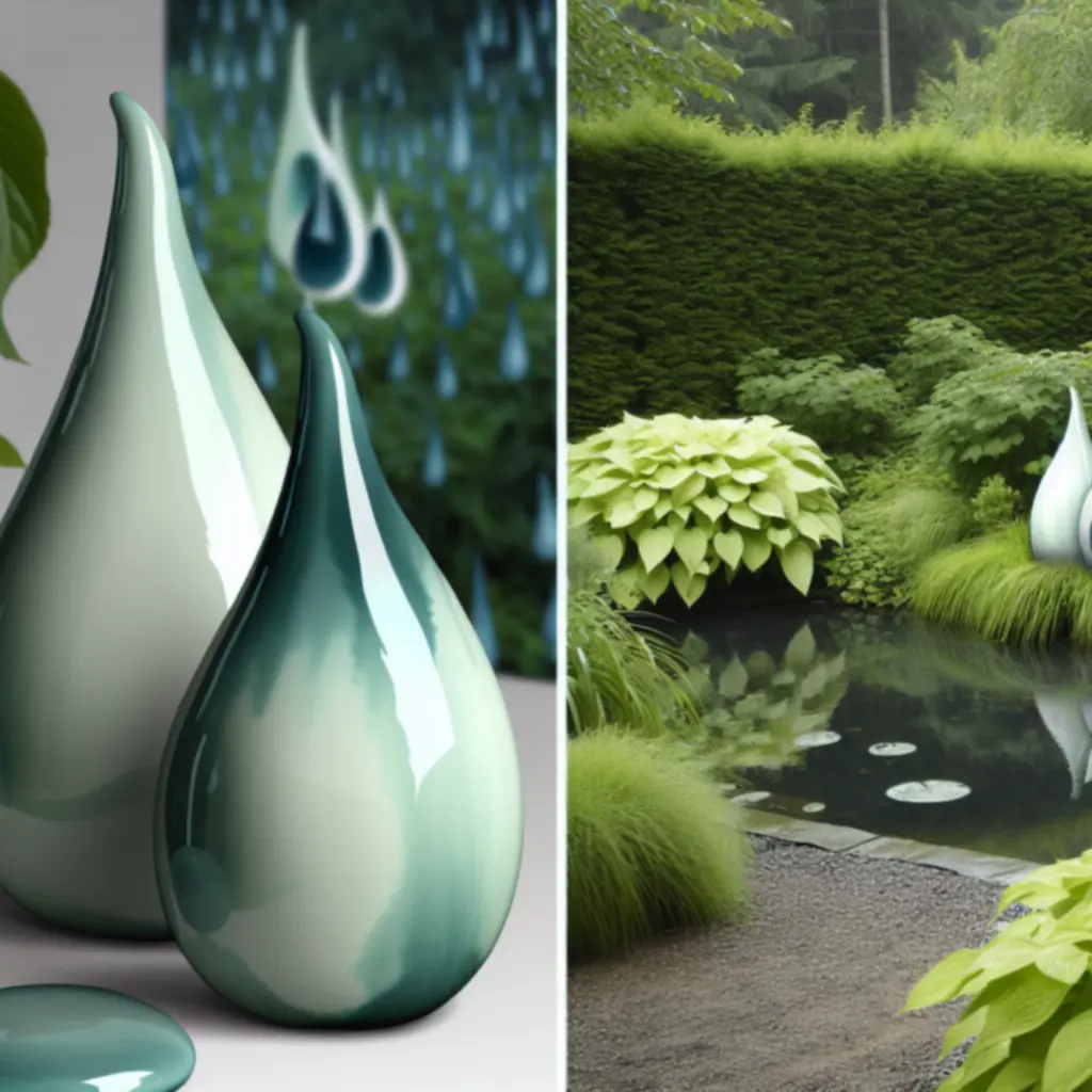 Zestaw ceramiczny 'Krople Deszczu' mrozoodporny